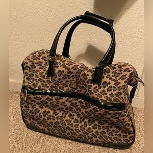 Diane Von Furstenberg Satchel with Leopard Print